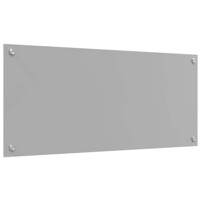 Panel kuchenny Jasnoszary 90 x 40 cm szkło hartowane