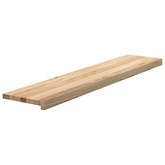 Stopnie schodowe, 12 szt., surowe 120x25x2cm lite drewno dębowe