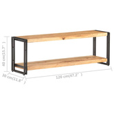 Szafka pod TV, 120x30x40 cm, lite drewno akacjowe vidaXL