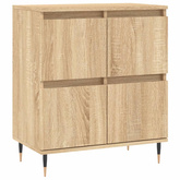 vidaXL Komoda, dąb sonoma, 60x35x70 cm, materiał drewnopochodny model standard