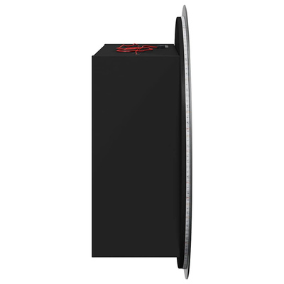 Szafka łazienkowa z lustrem i LED, czarny, 40x40x17,5 cm