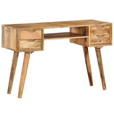 vidaXL Biurko z litego drewna mango, 115 x 47 x 76 cm