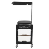 Pomocnik - taboret do pedicure 16 plus czarny/biały 125885