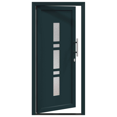 Drzwi Frontowe 98 x 208 cm PVC antracytowy