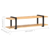 vidaXL Szafka pod TV, 160x40x40 cm, lite, surowe drewno mango