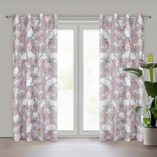 Zasłona Sherry srebrna 140x250