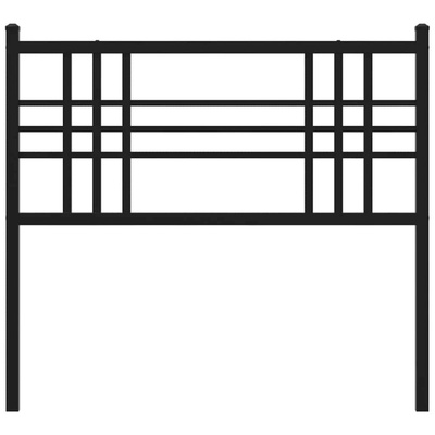 Metalowe wymienne wezgłowie, czarne, 100 cm