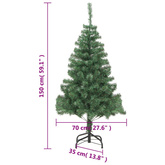 choinka ze stojakiem, 150 cm, 380 gałązek Sztuczna