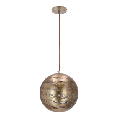 Lampa sufitowa wisząca Candellux Sfinks 31-43276  kula   E27 ażurowy jasno brązowy