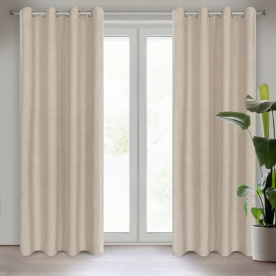 Zasłona Lidia beżowa 140x250