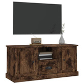 vidaXL Szafka pod TV, przydymiony dąb, 100x35,5x45 cm