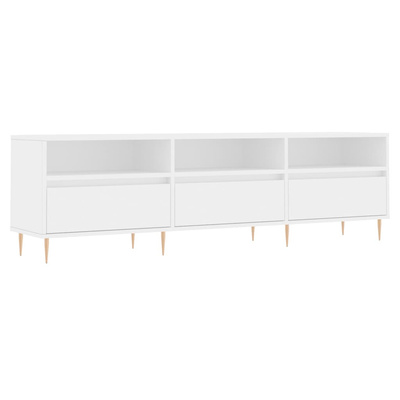 vidaXL Szafka pod TV, biała, 150x30x44,5 cm, materiał drewnopochodny