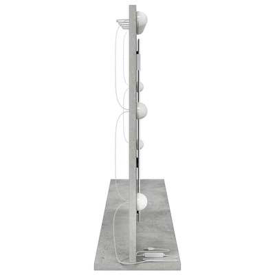 Lustro toaletowe Prostokątny Betonowy szary 100 x 55 x 18 cm