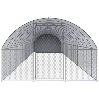 Klatka zewnętrzna dla kurcząt, 3x20x2 m, stal galwanizowana