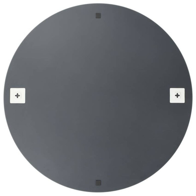 vidaXL Lustro ścienne bez ramy, okrągłe, 80 cm, szkło