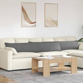 Poduszki na sofę 2 pcs Ciemnoszary 200 x 40 cm tkanina