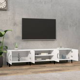 vidaXL Szafka pod TV, biała, 180x31,5x40 cm, materiał drewnopochodny