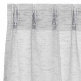 Firany Voile 2 pcs Jasnoszary 140 x 140 cm Poliester