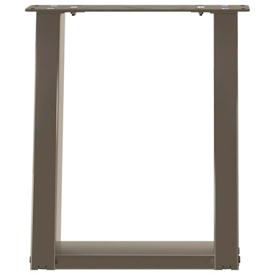 Nogi do stolika kawowego w kształcie litery U 2 szt. Naturalna stal 28x(42-43) cm Stal