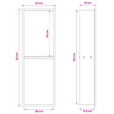 Nisza prysznicowa Biały 60 x 20 x 9,5 cm Stal nierdzewna