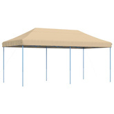 vidaXL Składany namiot imprezowy typu pop-up, beżowy, 580x292x315 cm