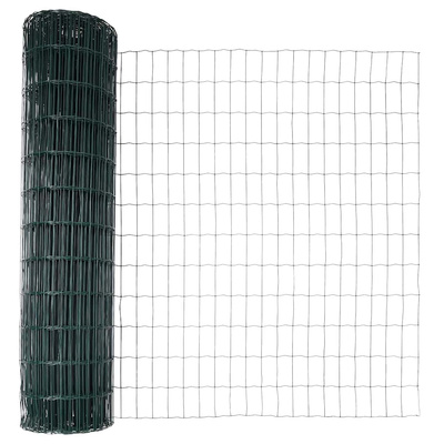 Ogrodzenie Euro 1,2 x 25 m Żelazo pokryte PVC zielony