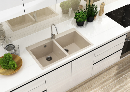 Zlewozmywak Martel 2K 02 / beż piaskowy