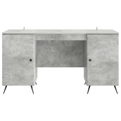 Biurko Betonowy szary 142,5 x 50 x 75 cm Drewno inżynieryjne