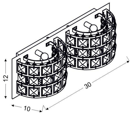 Lampa ścienna Candellux Saturn 22-87235 G9 chrom