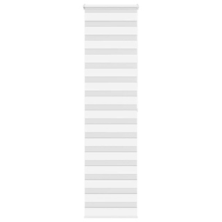 Roleta zebra, biała, szerokość tkaniny 50,9 cm, poliester