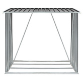 Wiata na drewno, stal galwanizowana, 163x83x154 cm, antracytowa