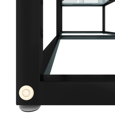 vidaXL Szafka pod TV, biały marmur, 140x40x40,5 cm, szkło hartowane
