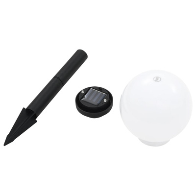 Kuliste lampy solarne do ogrodu, 4 szt., LED, 15 cm, RGB