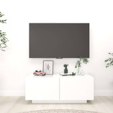 vidaXL Szafka pod TV, biała, 100x35x40 cm, materiał drewnopochodny model standard