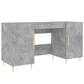 Biurko, szarość betonu, 140x50x75 cm, materiał drewnopochodny vidaXL