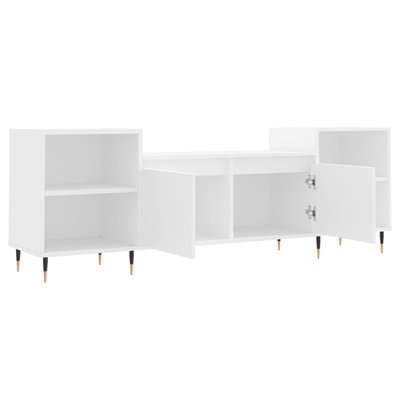 vidaXL Szafka pod TV, biała, 80x36x50 cm, materiał drewnopochodny wariant 14