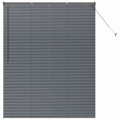 Żaluzje weneckie Ciemnoszary 175 x 150 cm Aluminium