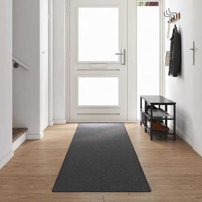 Chodnik dywanowy Ciemnoszary 80 x 500 cm 100% polipropylen