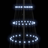 Choinka świąteczna LED z podstawą Chłodna biel 250 cm Metal