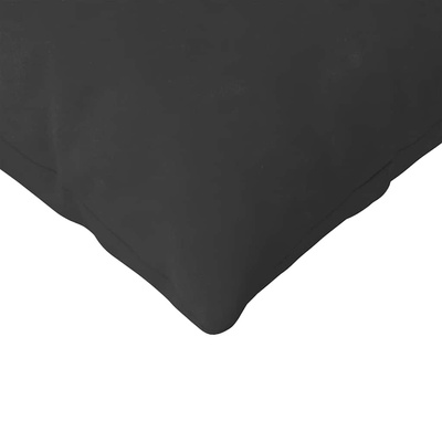 Poduszki na sofę 2 pcs Czarny 200 x 40 cm tkanina