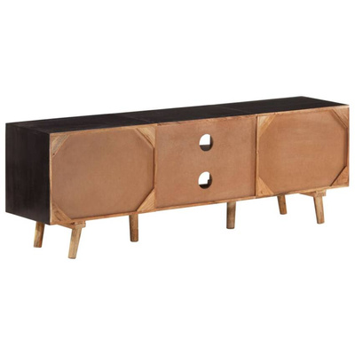 vidaXL Szafka pod TV, 140x30x46 cm, surowe drewno mango i akacjowe