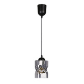 Lampa wisząca szklana czarna/dymiona Felis 31-00118