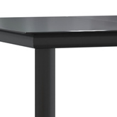 7-częściowy zestaw mebli ogrodowych, czarny, rattan PVC