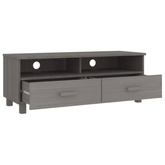 vidaXL Szafka pod TV HAMAR, jasnoszara, 106x40x40 cm, drewno sosnowe