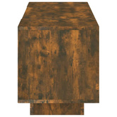 vidaXL Szafka pod TV z oświetleniem LED, przydymiony dąb, 160x35x40 cm