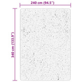 vidaXL Dywan HUARTE z krótkim włosiem, beżowy, 240x340 cm