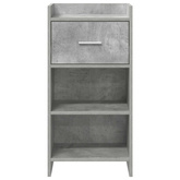 Bufet Betonowy szary 40 x 36 x 80 cm Drewno inżynieryjne