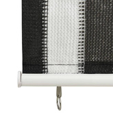 vidaXL Roleta zewnętrzna, 60x140 cm, antracytowo-białe pasy