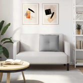 Poduszka na plecy Szary chmur 60 x 19 x 50 cm tkanina