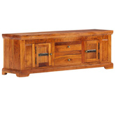 vidaXL Szafka pod TV, 119x30x40 cm, lite drewno akacjowe
